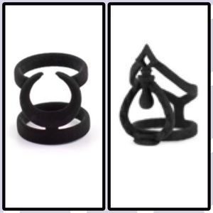 🚫SOLD🚫 Rogue + Wolf 2 midi ring size 4 bundle